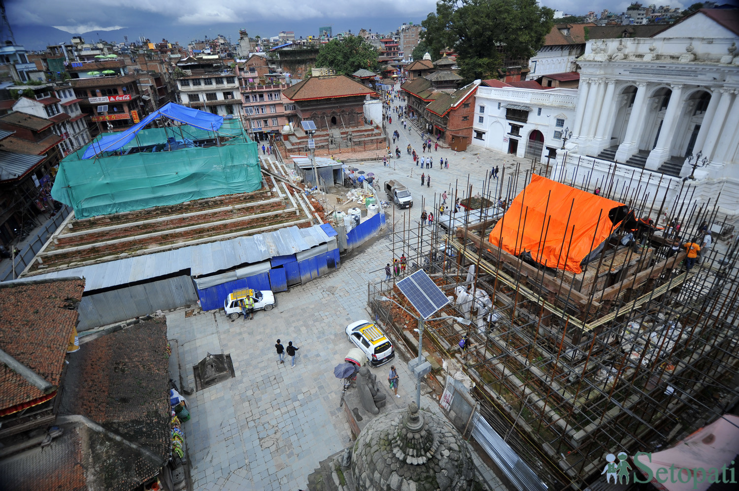 काठमाडौंको हनुमानढोका दरबार क्षेत्र। तस्बिर: नारायण महर्जन/सेतोपाटी