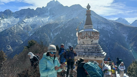 हप्तामा दुई सय जनाभन्दा बढी पर्यटक सगरमाथा क्षेत्रमा