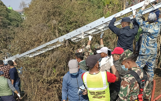 पोखरा जहाज दुर्घटनामा बेपत्ता यात्रुको खोजी जारी: नेपाली सेना